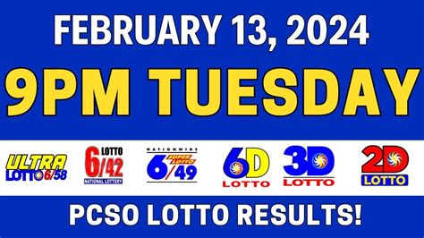 pcso live lotto draw tonight 9pm